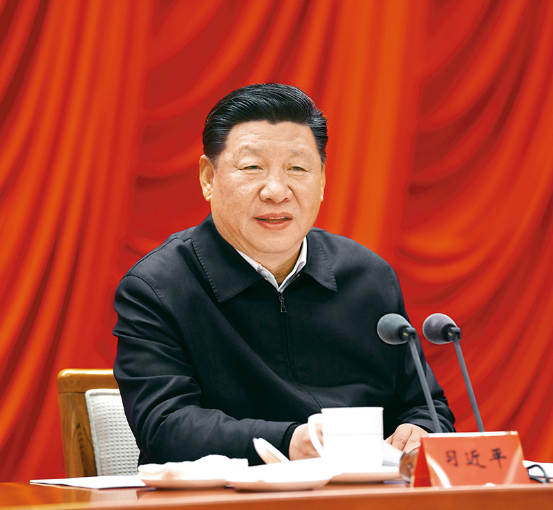 　　2019年1月21日，省部級主要領(lǐng)導(dǎo)干部堅(jiān)持底線思維著力防范化解重大風(fēng)險(xiǎn)專題研討班在中央黨校開班。中共中央總書記、國家主席、中央軍委主席習(xí)近平在開班式上發(fā)表重要講話。 新華社記者 饒愛民/攝
